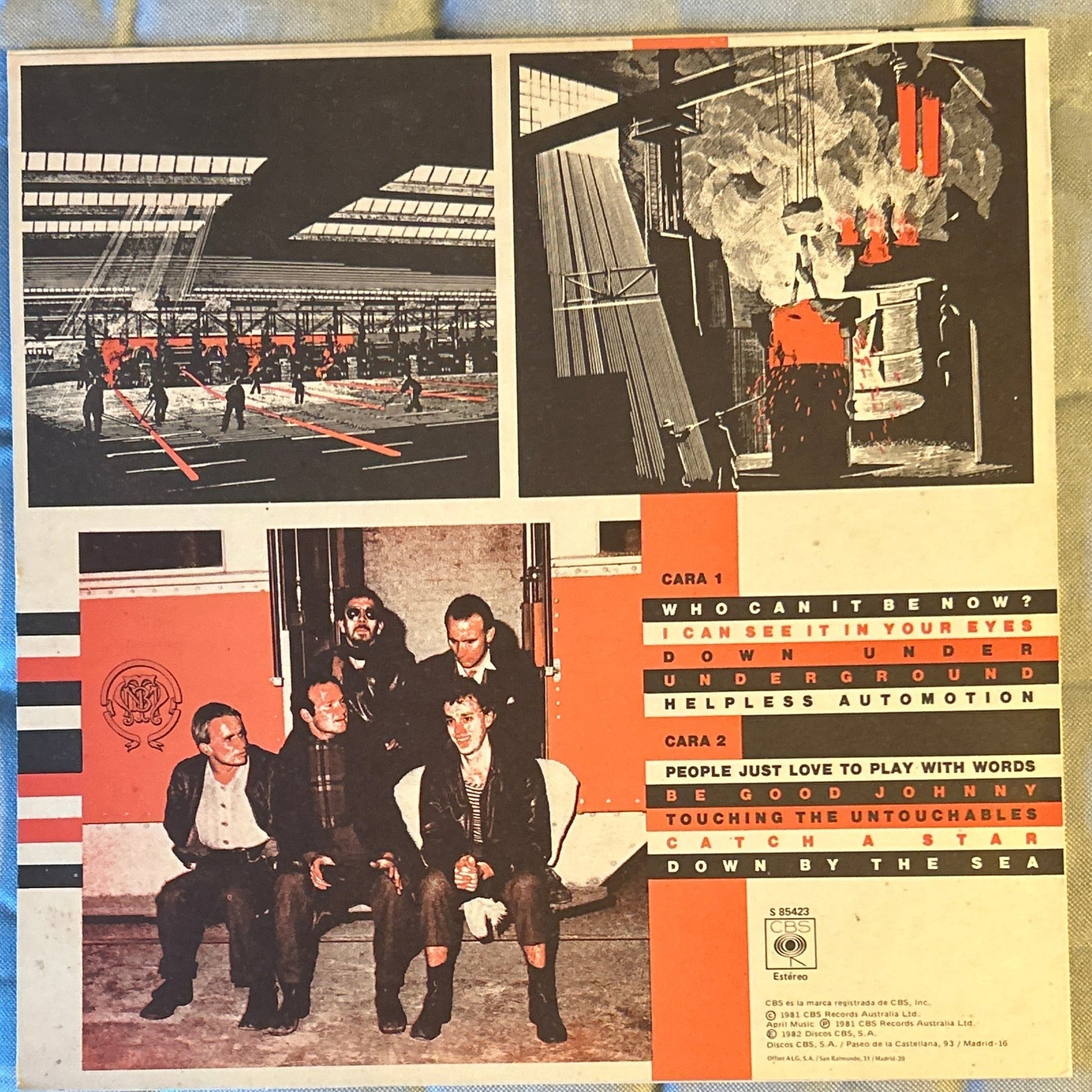 LP Men At Work ‎– Business As Usual 2ª Mano - DISCOS NAKASHA