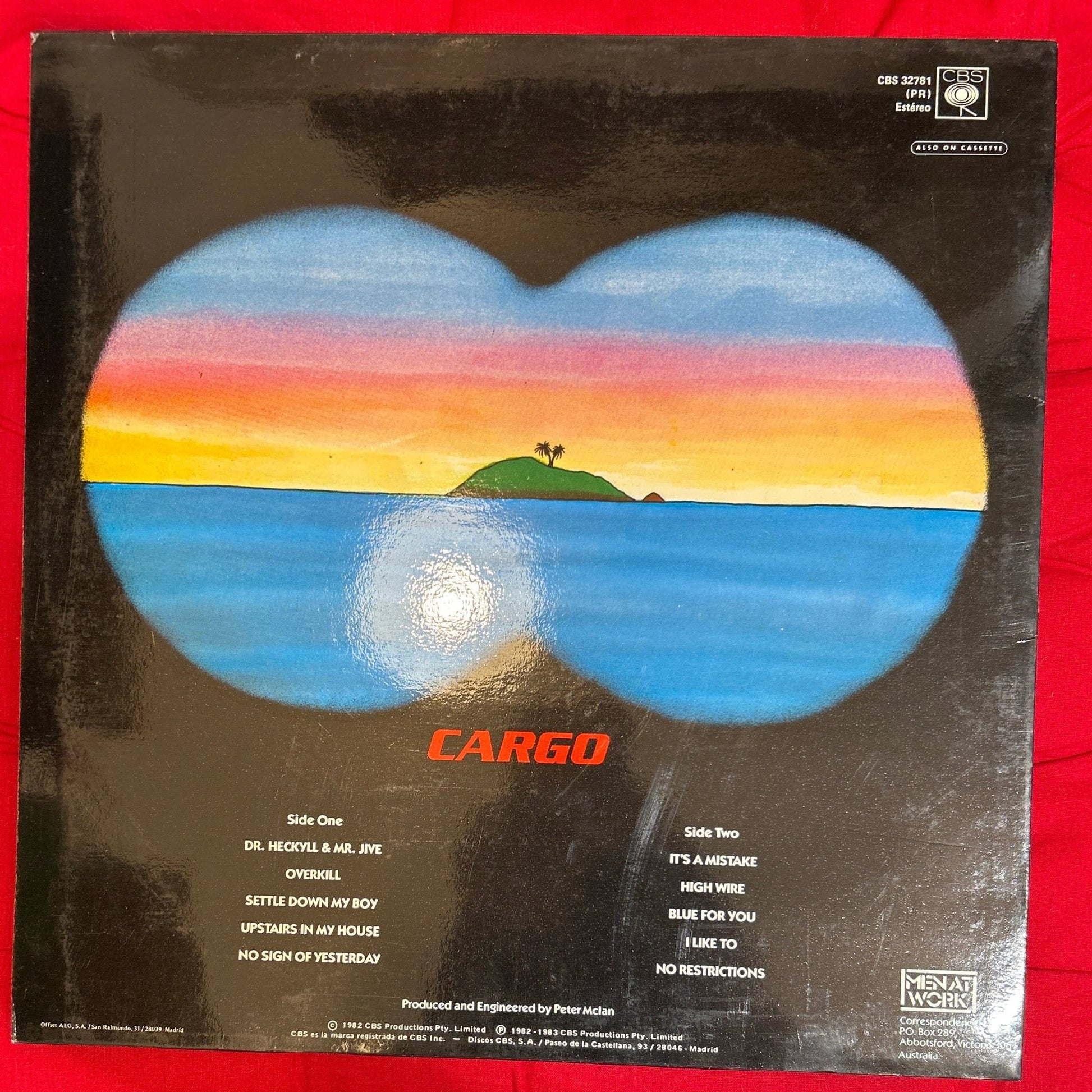 LP Men At Work ‎– Cargo 2ª Mano - DISCOS NAKASHA
