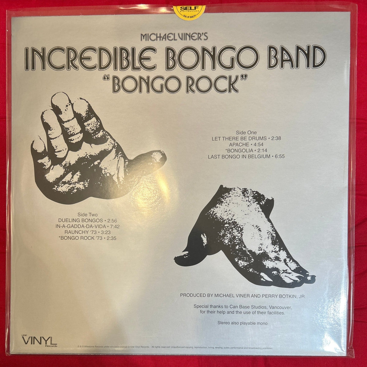 LP Michael Viner's Incredible Bongo Band ‎– Bongo Rock Nuevo precintado - DISCOS NAKASHA