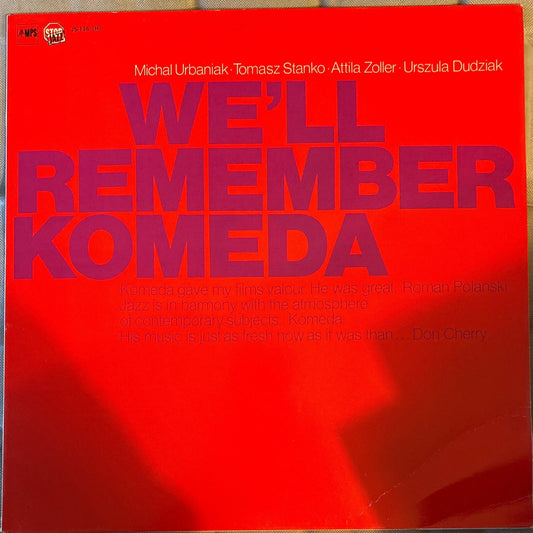 LP Michal Urbaniak · Tomasz Stanko · Attila Zoller · Urszula Dudziak – We'll Remember Komeda 2ª Mano - DISCOS NAKASHA