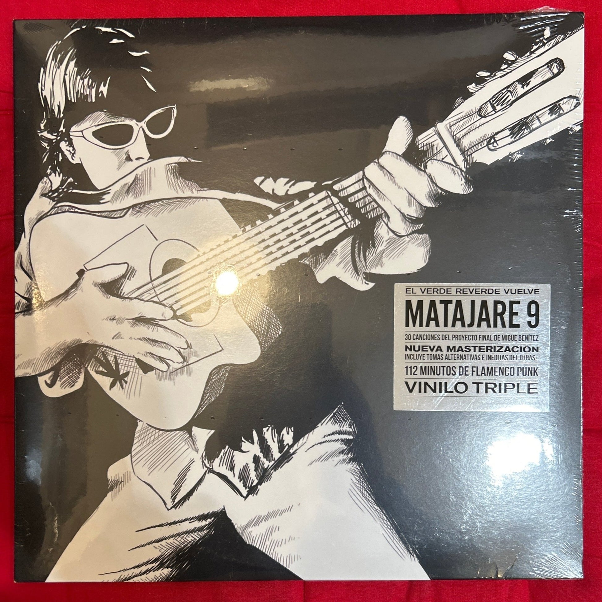 LP Migue Benítez ‎– Matajare 9 V.R.V. (Carpeta dañada) Nuevo precintado - DISCOS NAKASHA