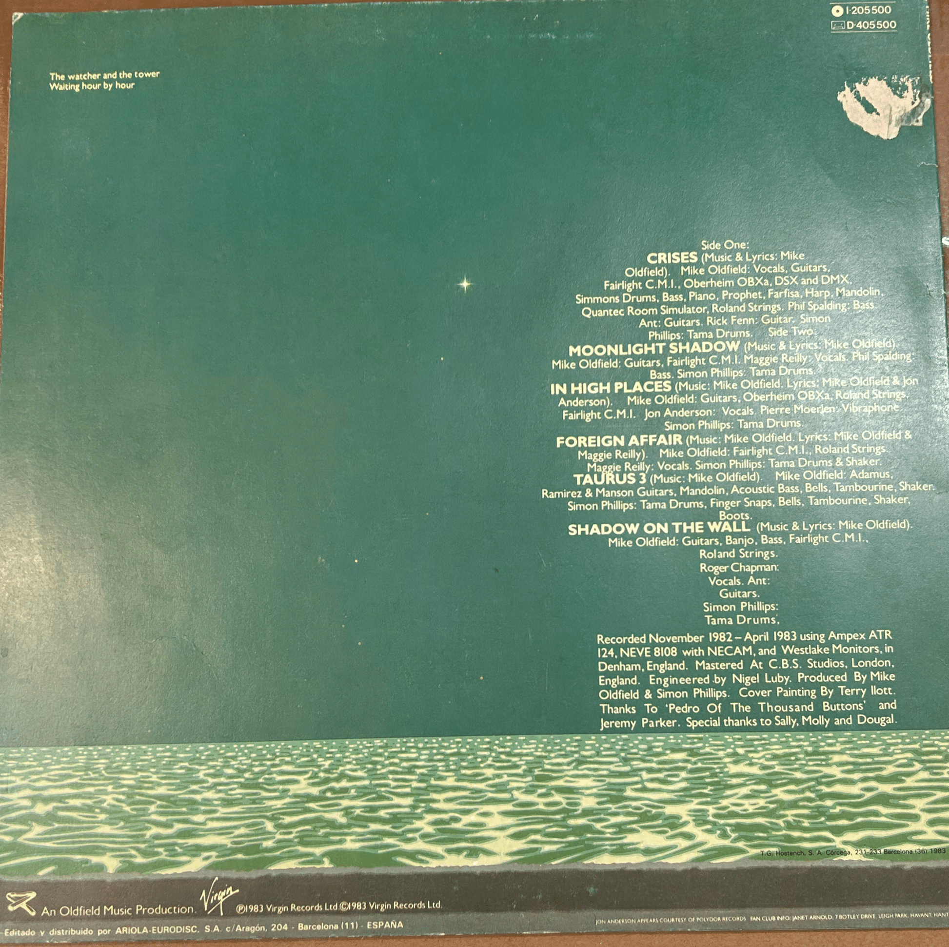 LP Mike Oldfield ‎– Crises 2ª Mano - DISCOS NAKASHA