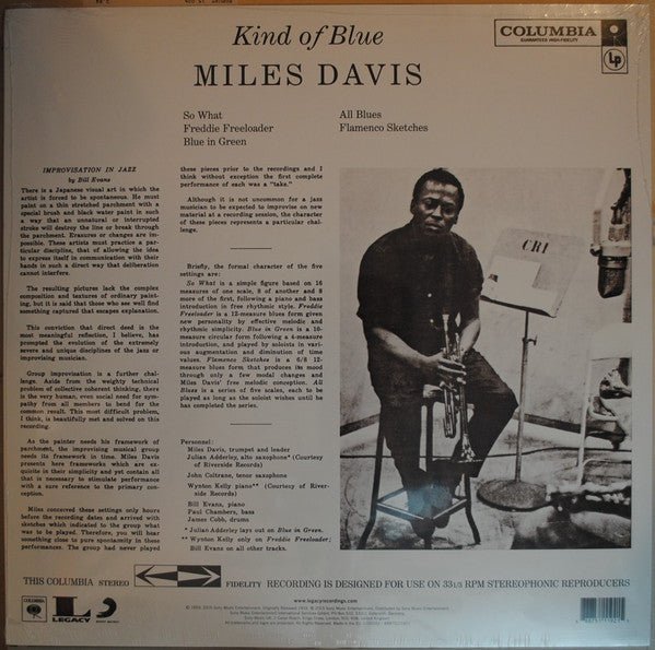 LP Miles Davis - Kind of Blue Nuevo precintado - DISCOS NAKASHA