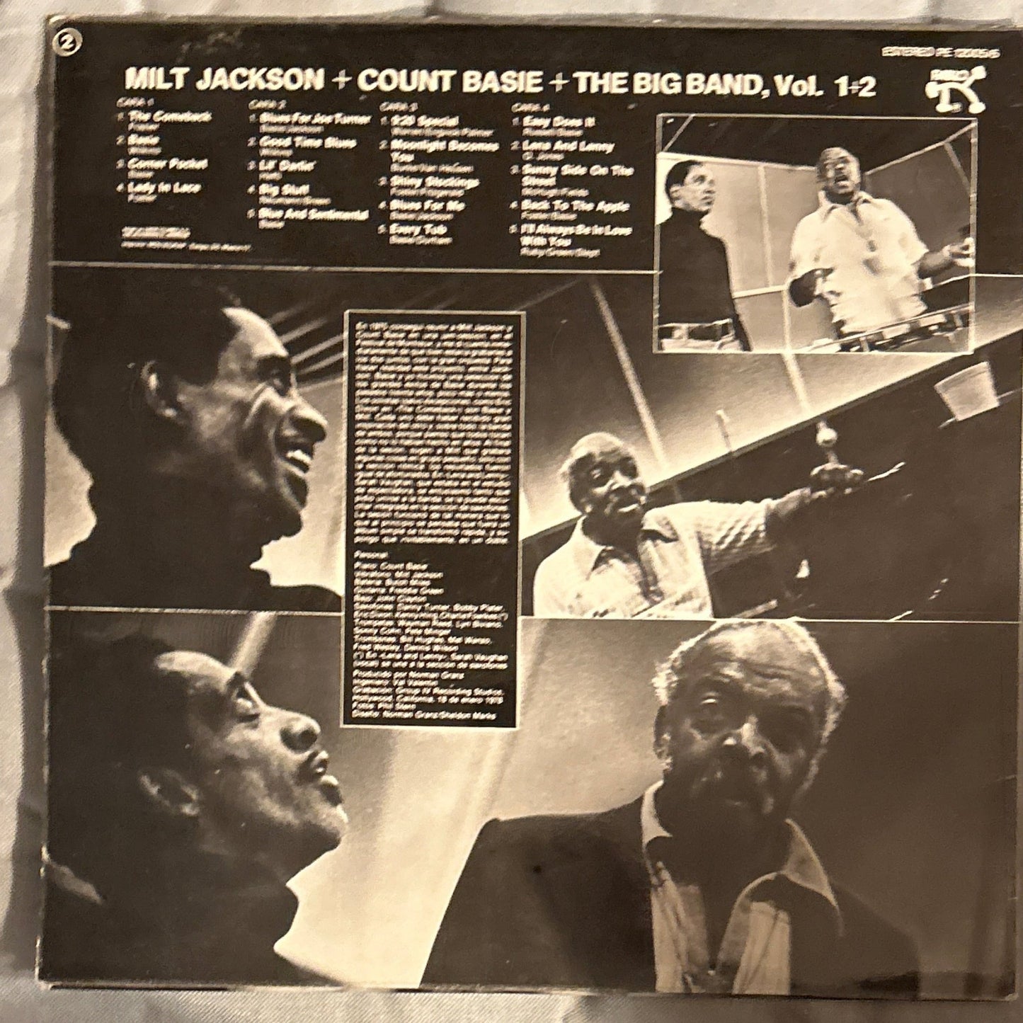 LP Milt Jackson + Count Basie + The Big Band* ‎– Milt Jackson + Count Basie + The Big Band Vols. 1 + 2 2ª Mano - DISCOS NAKASHA
