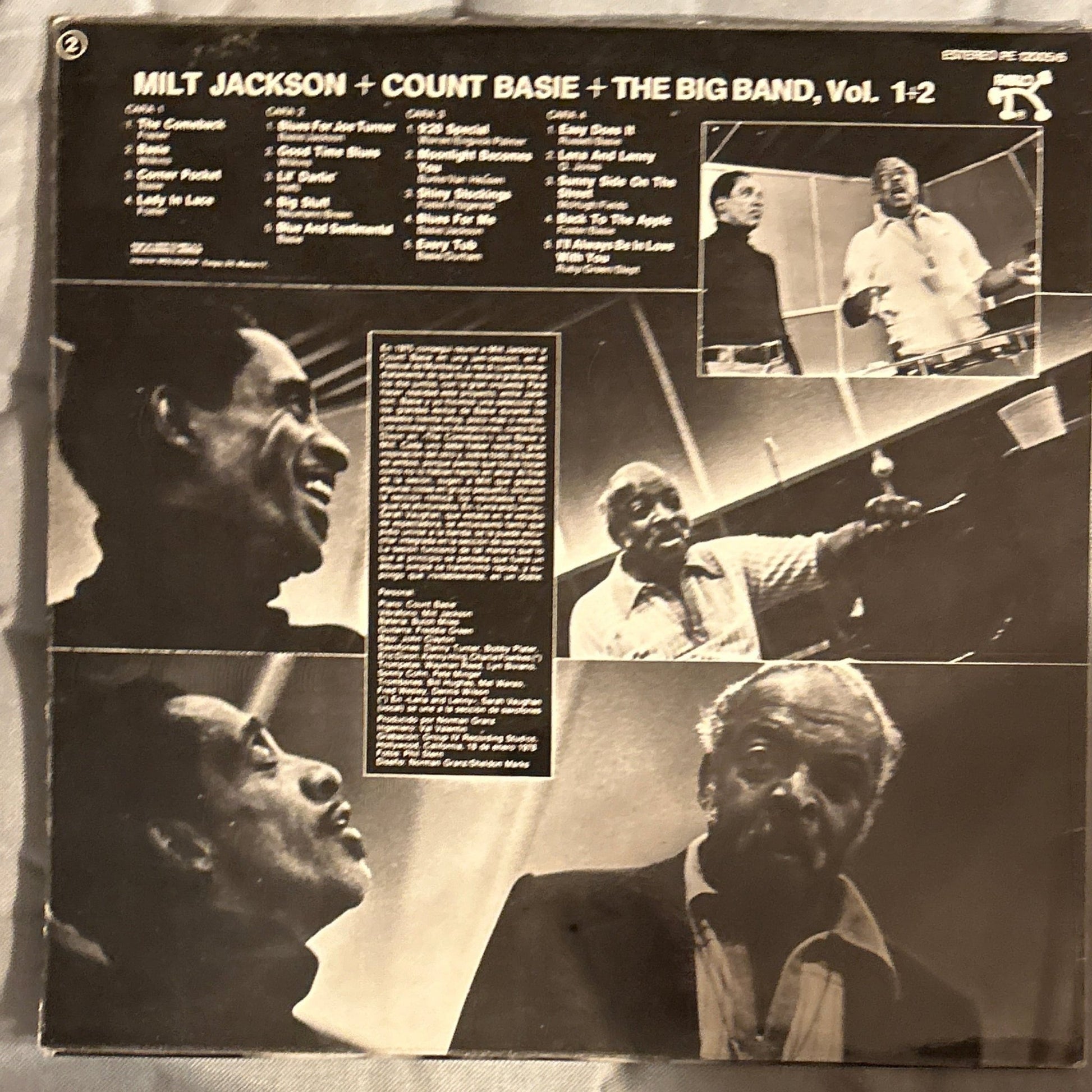 LP Milt Jackson + Count Basie + The Big Band* ‎– Milt Jackson + Count Basie + The Big Band Vols. 1 + 2 2ª Mano - DISCOS NAKASHA