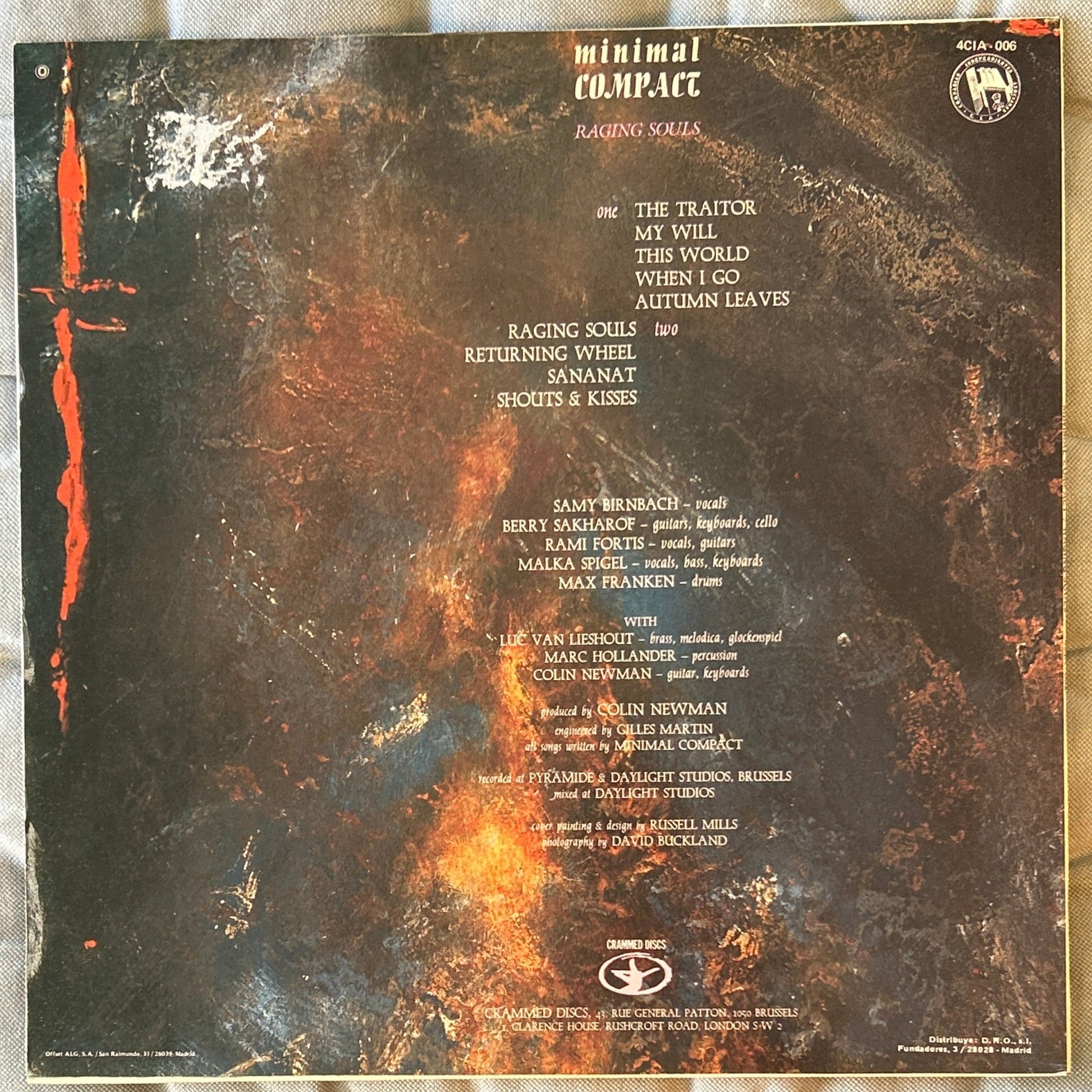 LP Minimal Compact ‎– Raging Souls 2ª Mano - DISCOS NAKASHA