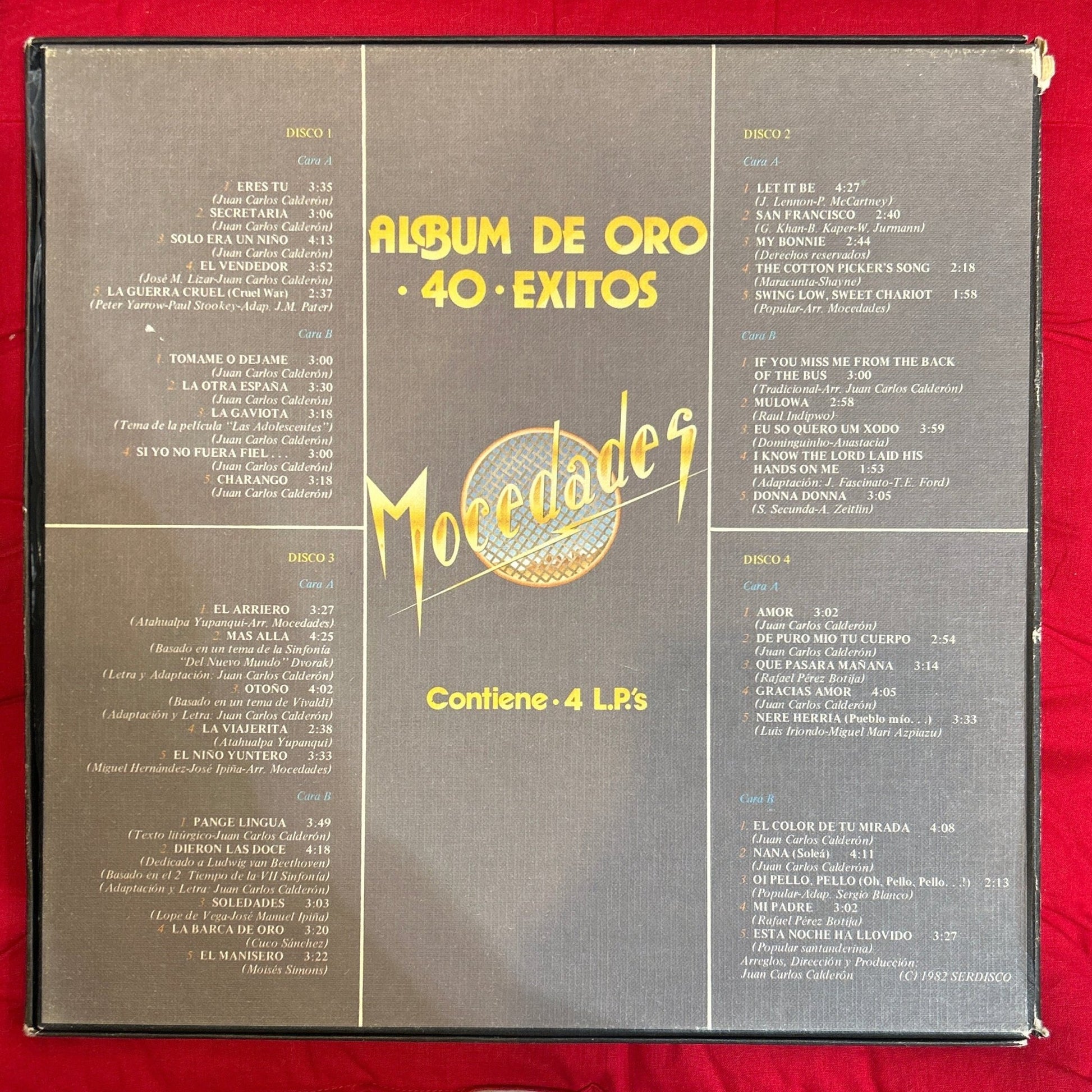 LP Mocedades – Album De Oro. 40 Exitos 2ª Mano - DISCOS NAKASHA