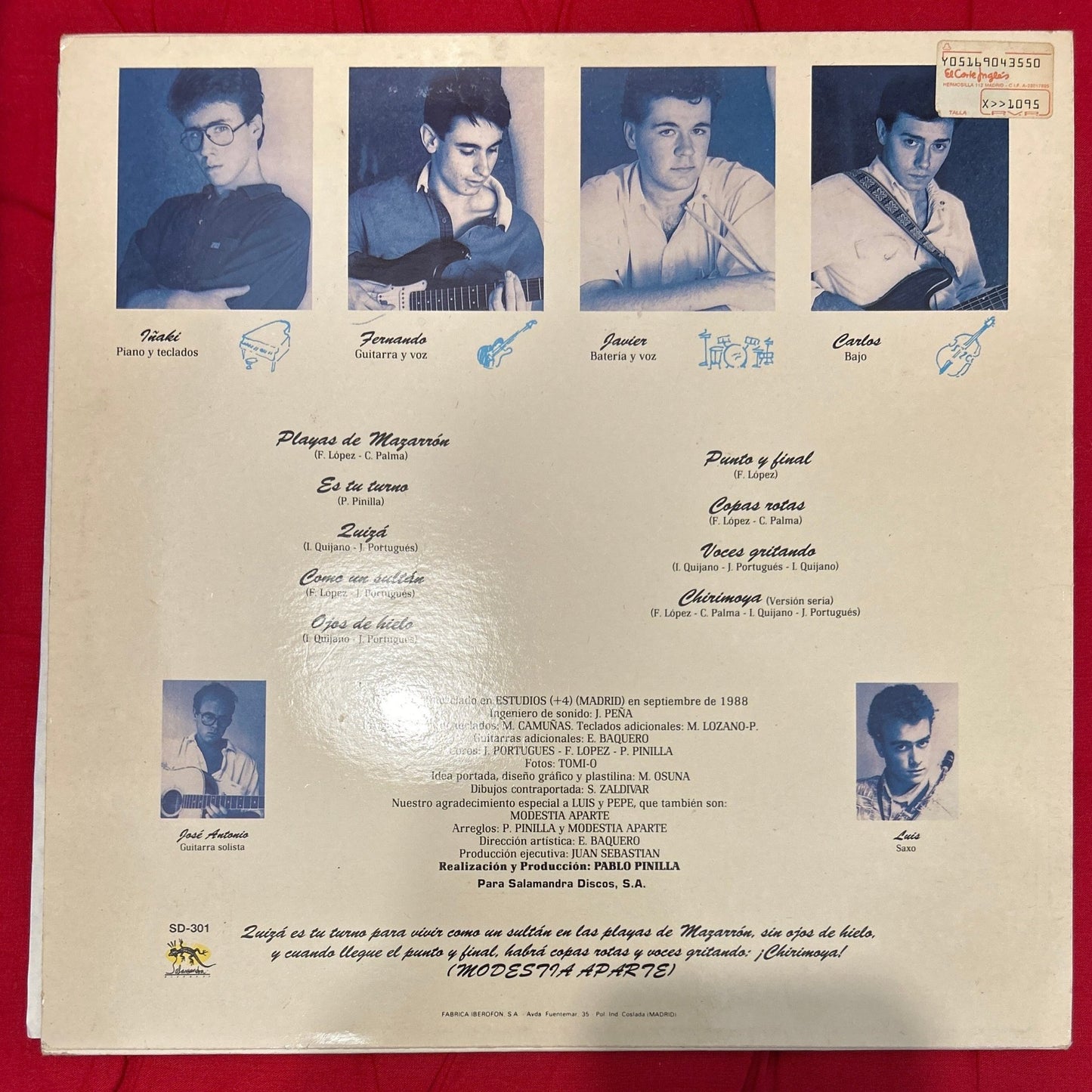 LP Modestia Aparte ‎– Por Amor Al Arte 2ª Mano - DISCOS NAKASHA