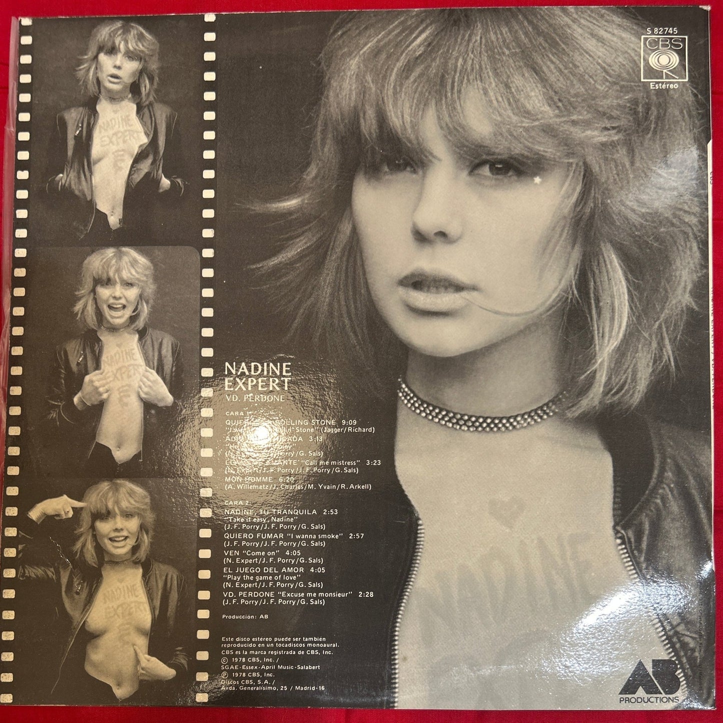 LP Nadine Expert ‎– VD. Perdone 2ª Mano - DISCOS NAKASHA