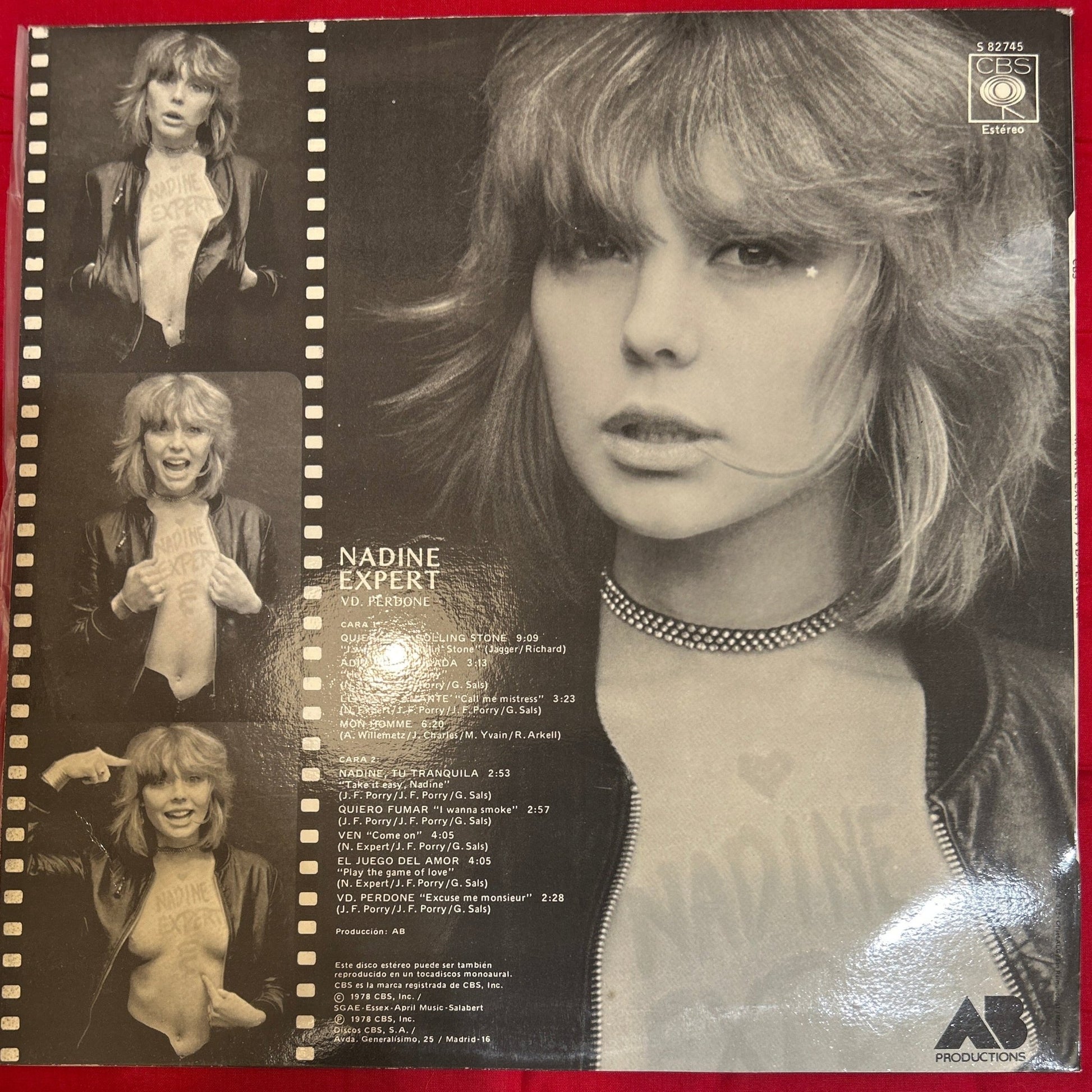 LP Nadine Expert ‎– VD. Perdone 2ª Mano - DISCOS NAKASHA