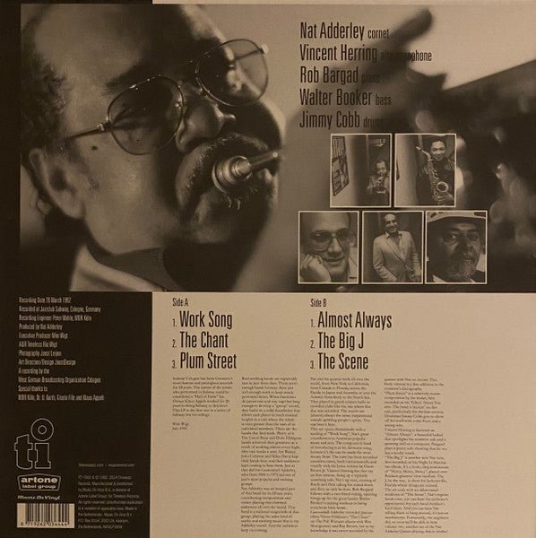 LP Nat Adderley Quintet Featuring Vincent Herring – Workin' Nuevo precintado - DISCOS NAKASHA