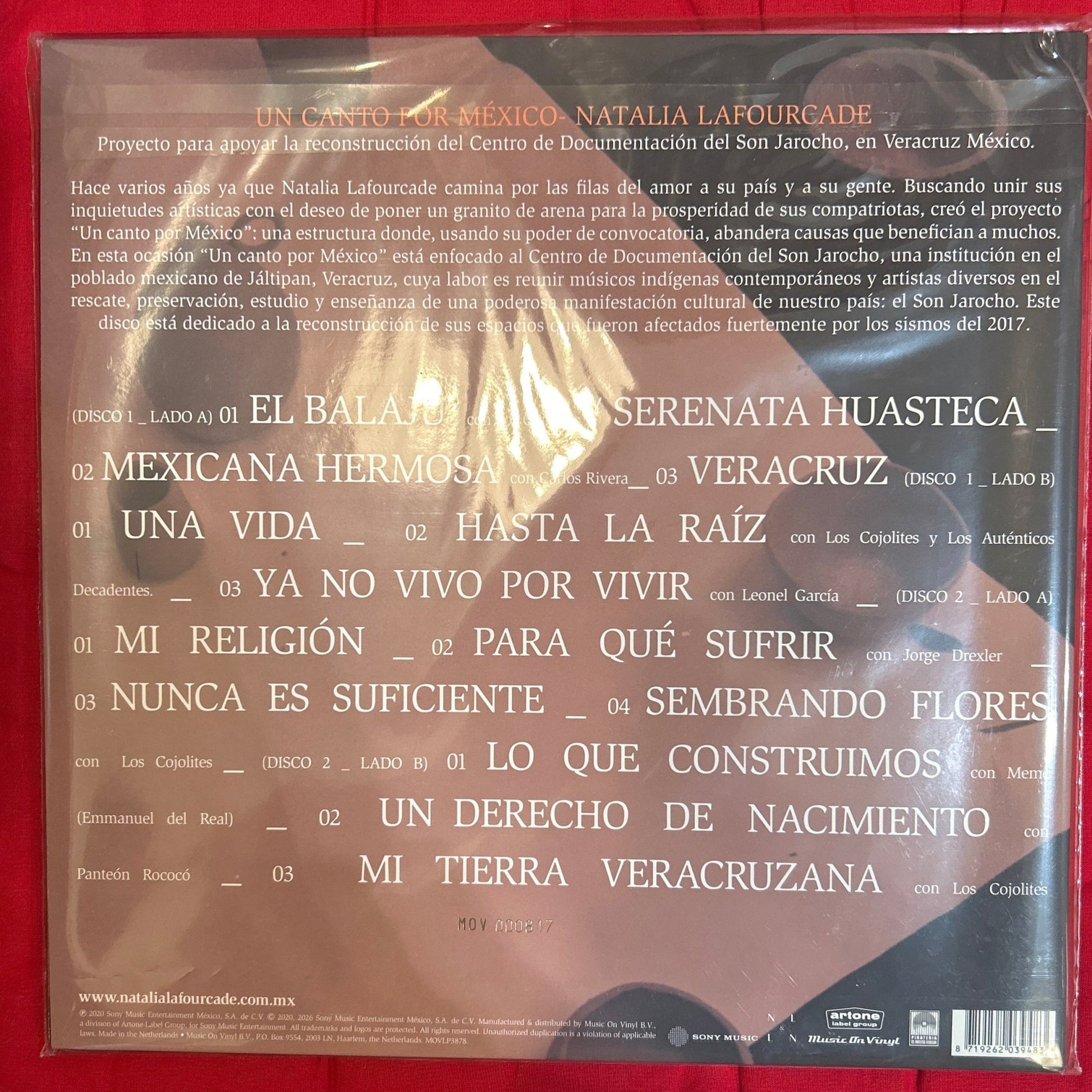 LP Natalia Lafourcade – Un Canto Por México, Vol. 1 Nuevo precintado - DISCOS NAKASHA