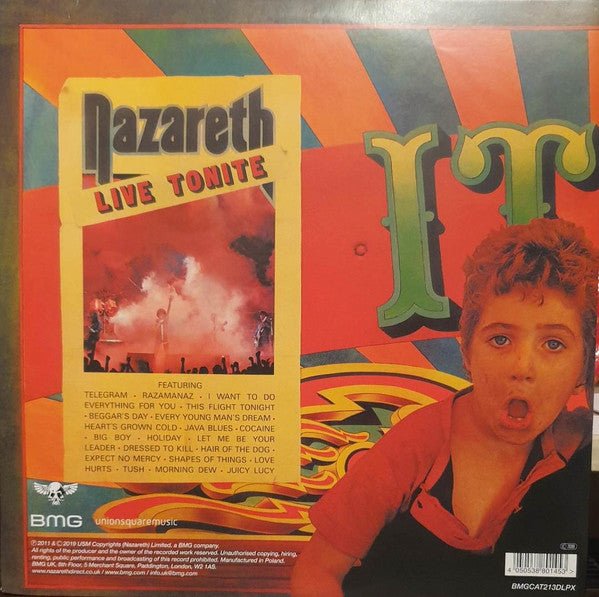 LP Nazareth ‎– 'Snaz Nuevo precintado - DISCOS NAKASHA