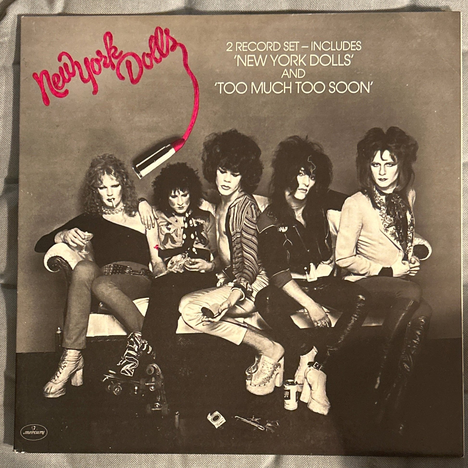 LP New York Dolls ‎– New York Dolls / Too Much Too Soon 2ª Mano - DISCOS NAKASHA