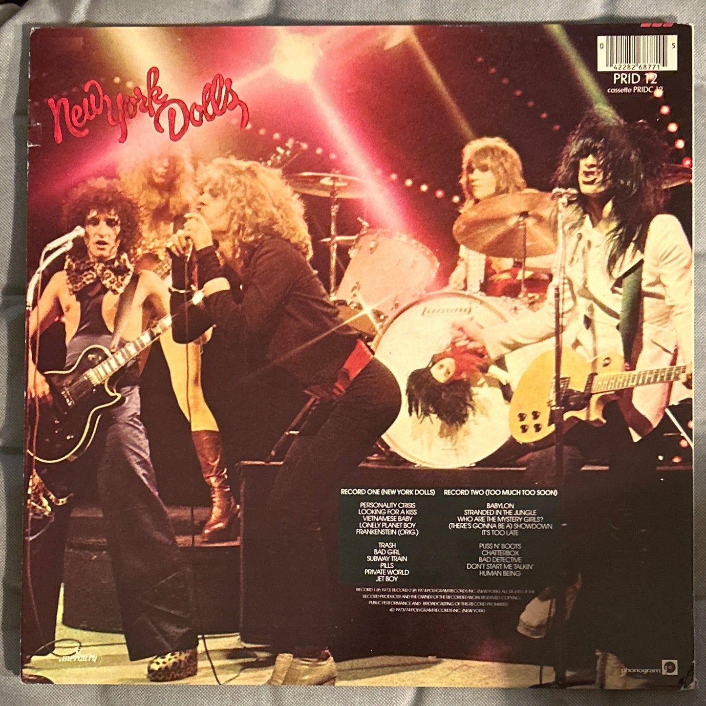 LP New York Dolls ‎– New York Dolls / Too Much Too Soon 2ª Mano - DISCOS NAKASHA