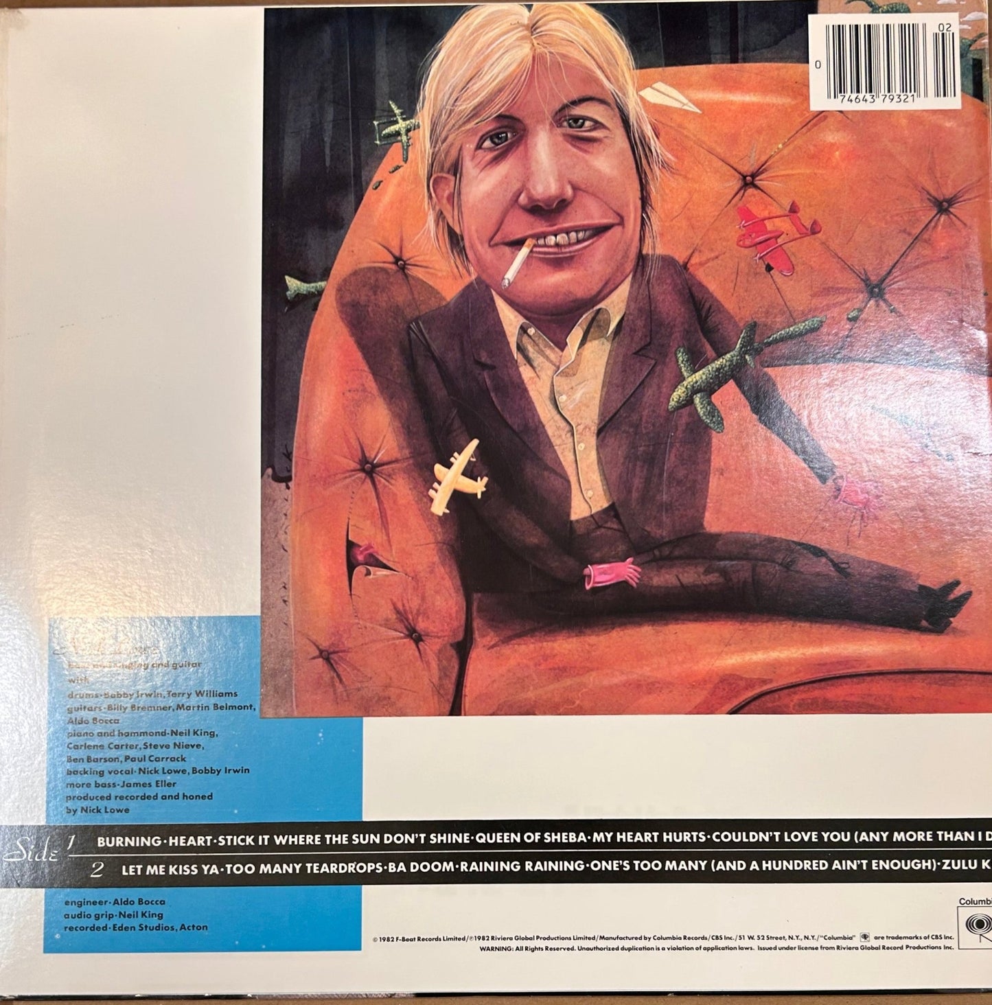 LP Nick Lowe ‎– Nick The Knife 2ª Mano - DISCOS NAKASHA