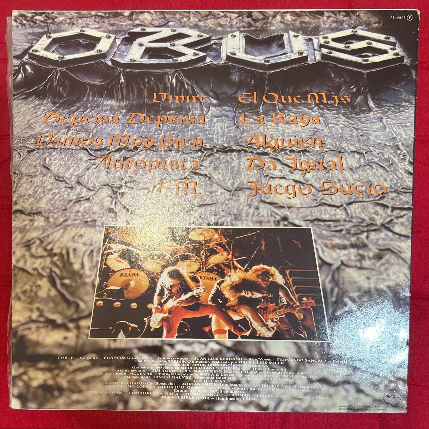 LP Obus ‎– El Que Más 2ª Mano - DISCOS NAKASHA