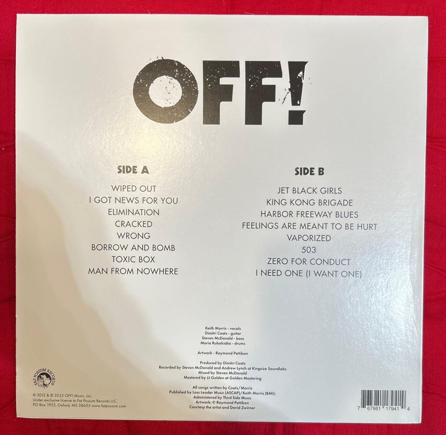 LP OFF! ‎– OFF! Nuevo precintado - DISCOS NAKASHA
