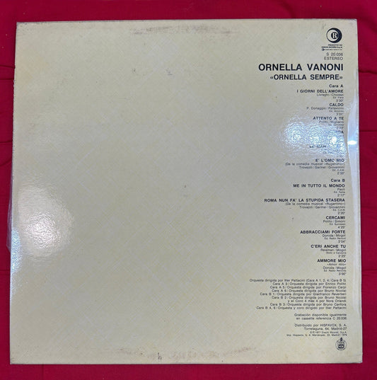 LP Ornella Vanoni ‎– Ornella Sempre 2ª Mano - DISCOS NAKASHA