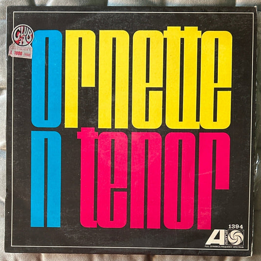 LP Ornette Coleman ‎– Ornette On Tenor 2ª Mano - DISCOS NAKASHA