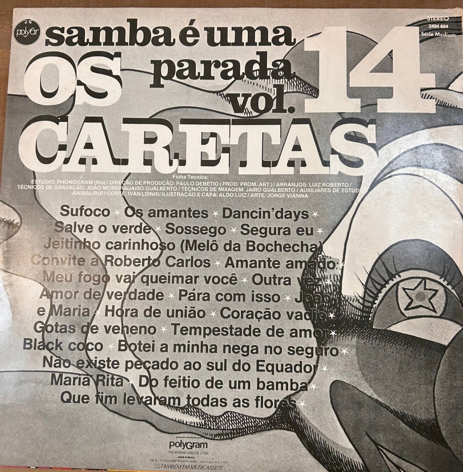 LP Os Caretas ‎– Samba É Uma Parada Vol. 14 2ª Mano - DISCOS NAKASHA