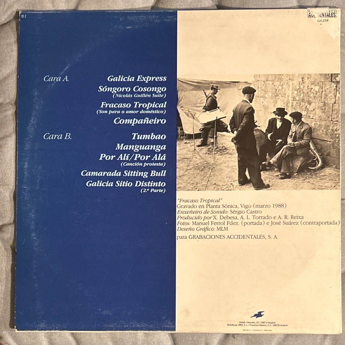 LP Os Resentidos ‎– Fracaso Tropical 2ª Mano (Producto exclusivo recogida en tienda) - DISCOS NAKASHA
