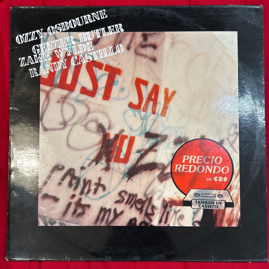 LP Ozzy Osbourne ‎– Just Say Ozzy 2ª Mano - DISCOS NAKASHA