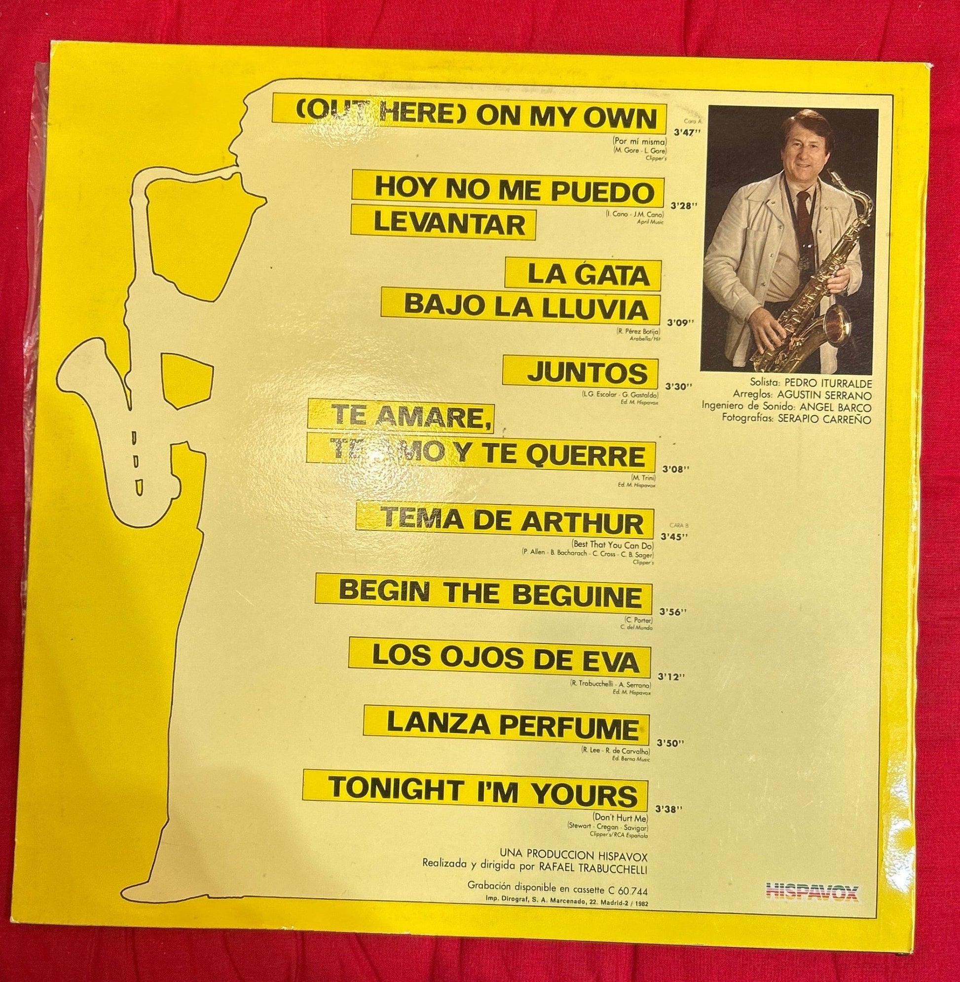 LP Pedro Iturralde ‎– Los Ojos De Eva 2ª Mano - DISCOS NAKASHA