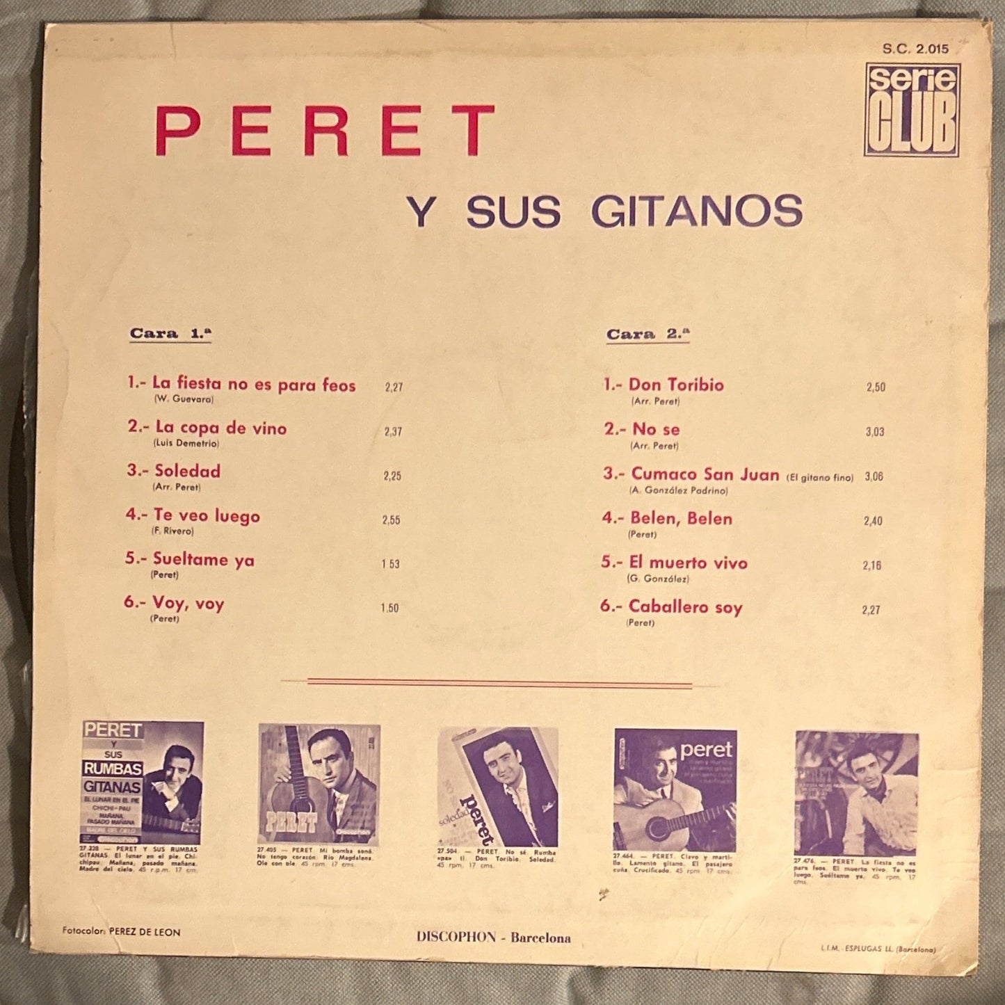 LP Peret ‎– Peret 2ª Mano (Producto exclusivo recogida en tienda) - DISCOS NAKASHA