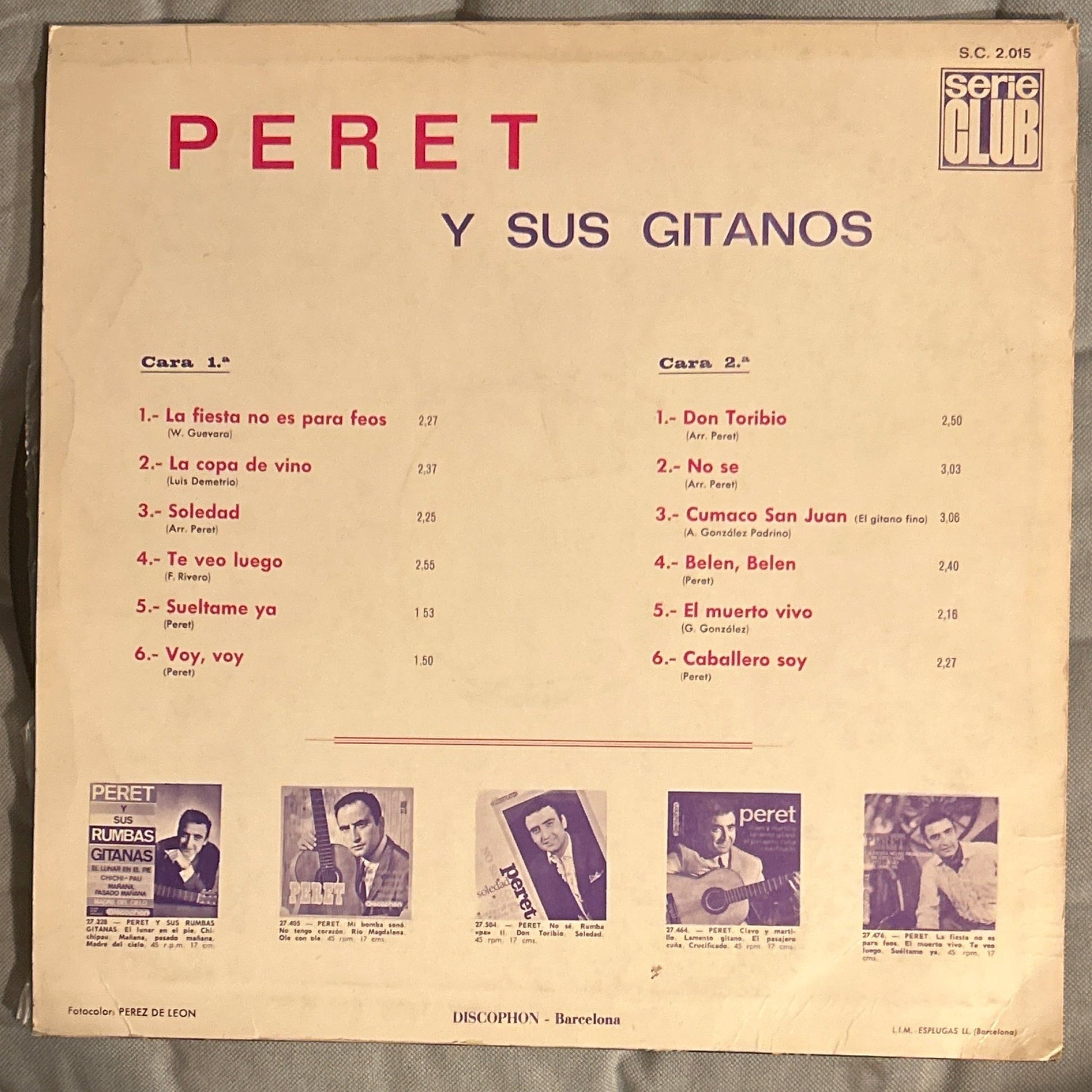 LP Peret ‎– Peret 2ª Mano (Producto exclusivo recogida en tienda) - DISCOS NAKASHA