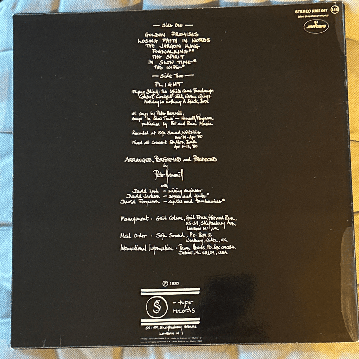 LP Peter Hammill ‎– A Black Box 2ª Mano - DISCOS NAKASHA