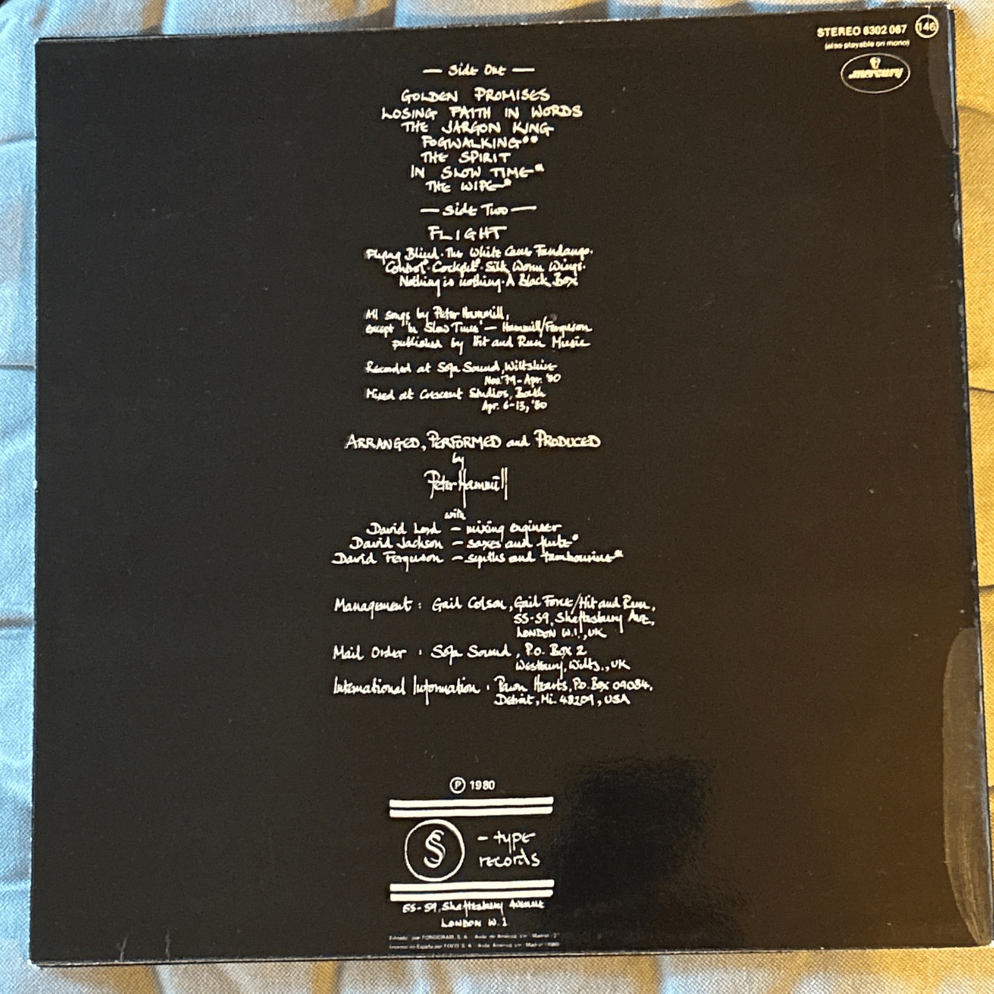 LP Peter Hammill ‎– A Black Box 2ª Mano - DISCOS NAKASHA