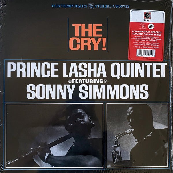LP Prince Lasha Quintet Featuring Sonny Simmons ‎– The Cry! Nuevo precintado - DISCOS NAKASHA