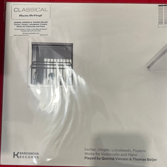 LP Quirine Viersen & Thomas Beijer - Escher, Chopin, Lutoslawski, Poulenc, Works For Violoncello And Piano Nuevo precintado - DISCOS NAKASHA