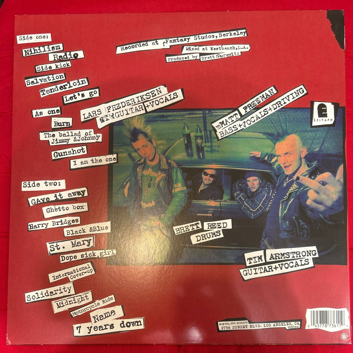 LP Rancid ‎– Let's Go 2ª Mano - DISCOS NAKASHA