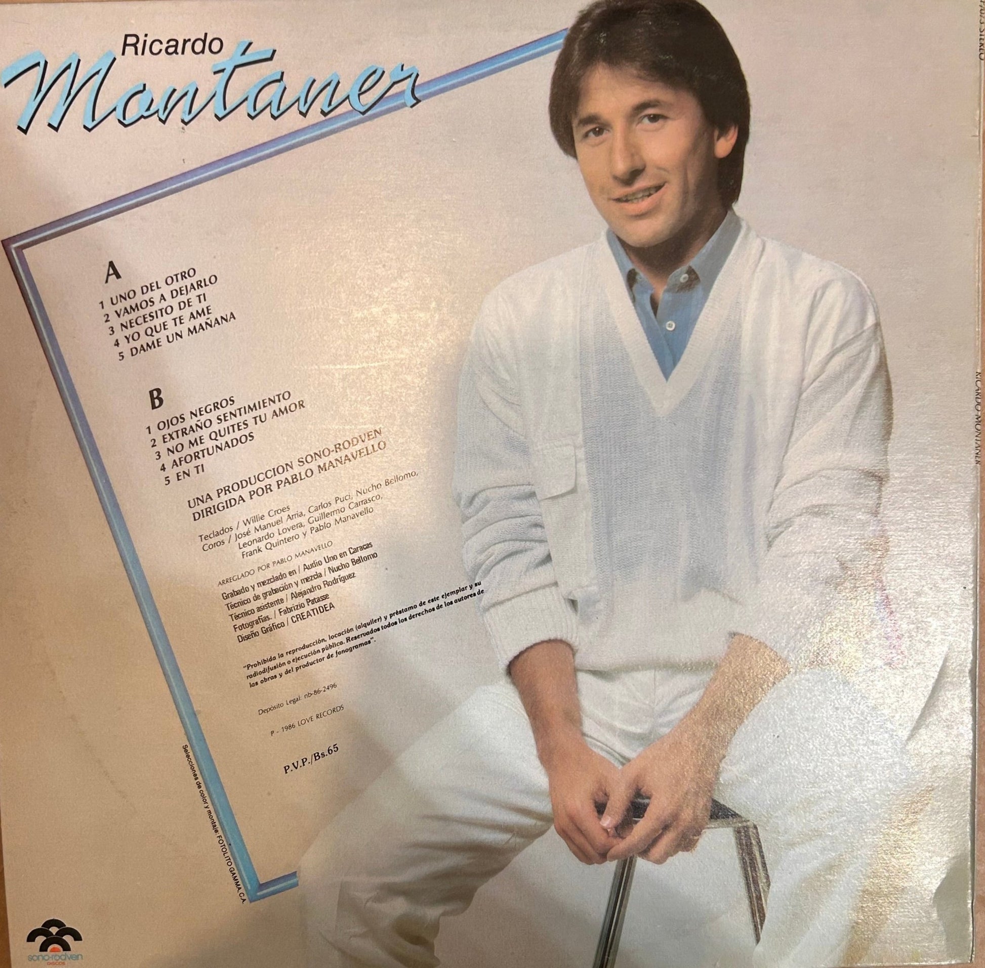 LP Ricardo Montaner ‎– Ricardo Montaner 2ª Mano - DISCOS NAKASHA