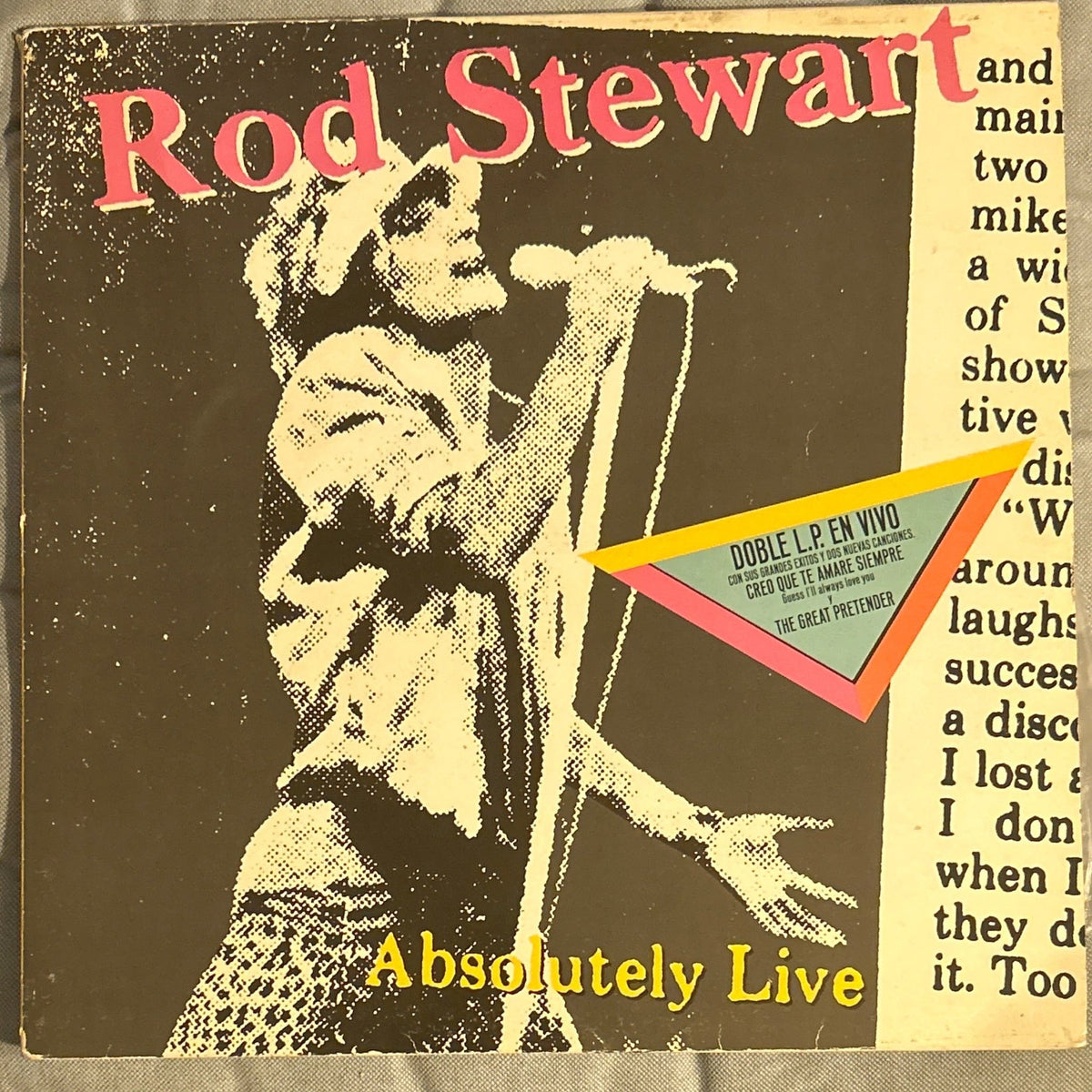 LP Rod Stewart ‎– Absolutely Live 2ª Mano - DISCOS NAKASHA