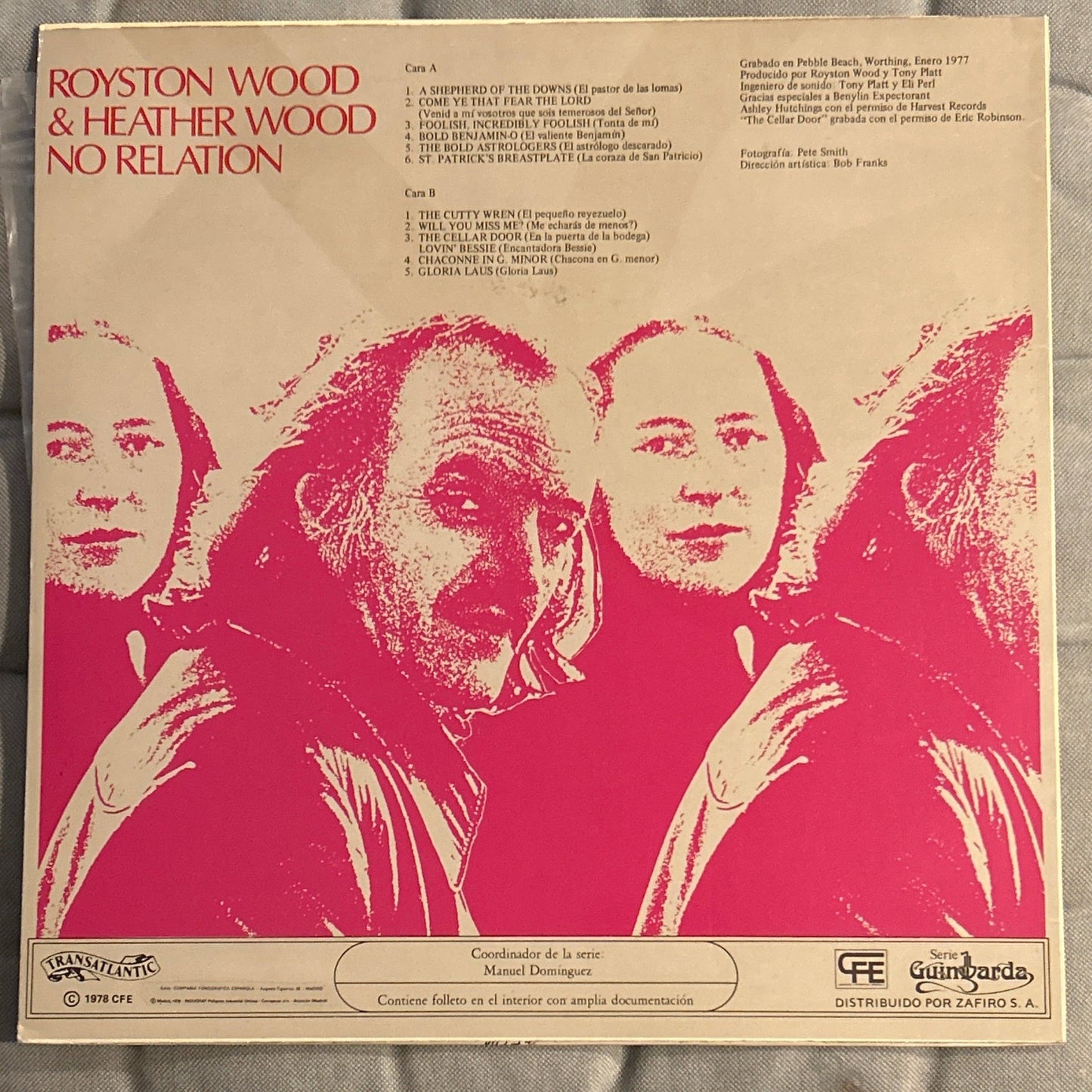 LP Royston Wood & Heather Wood ‎– No Relation 2ª Mano - DISCOS NAKASHA