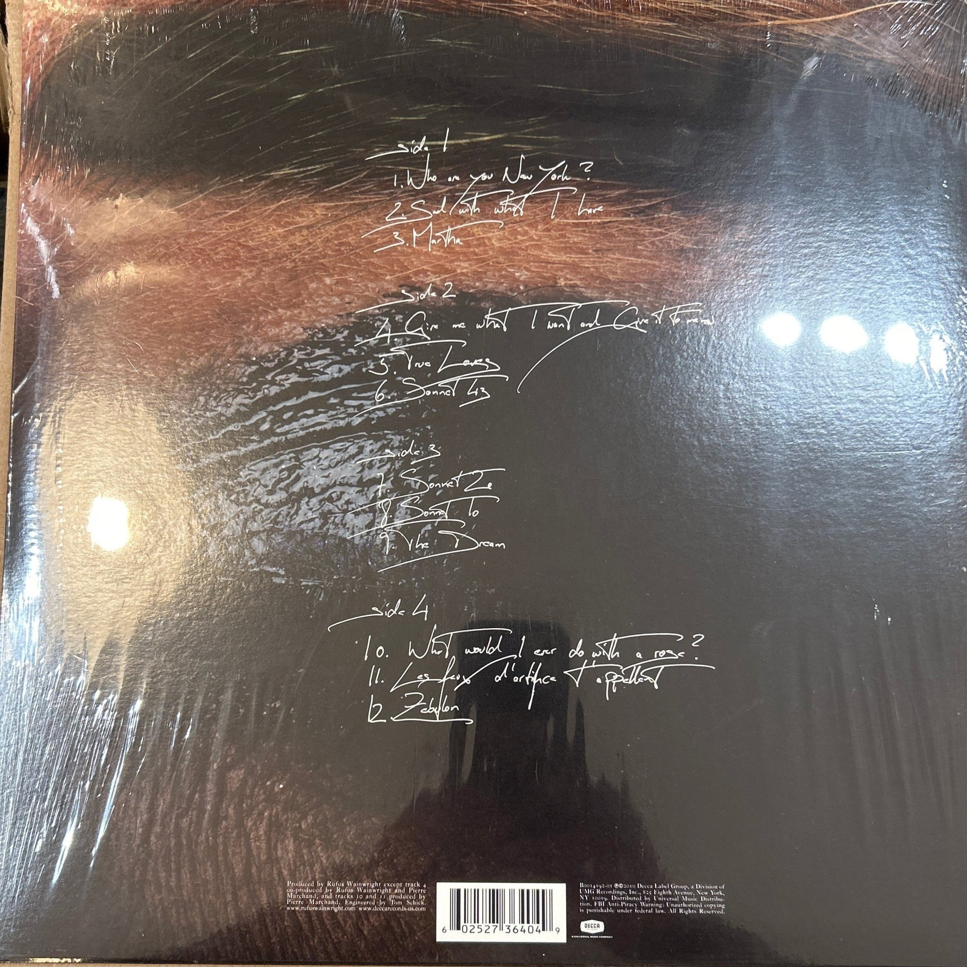 LP Rufus Wainwright ‎– All Days Are Nights: Songs For Lulu Nuevo precintado - DISCOS NAKASHA