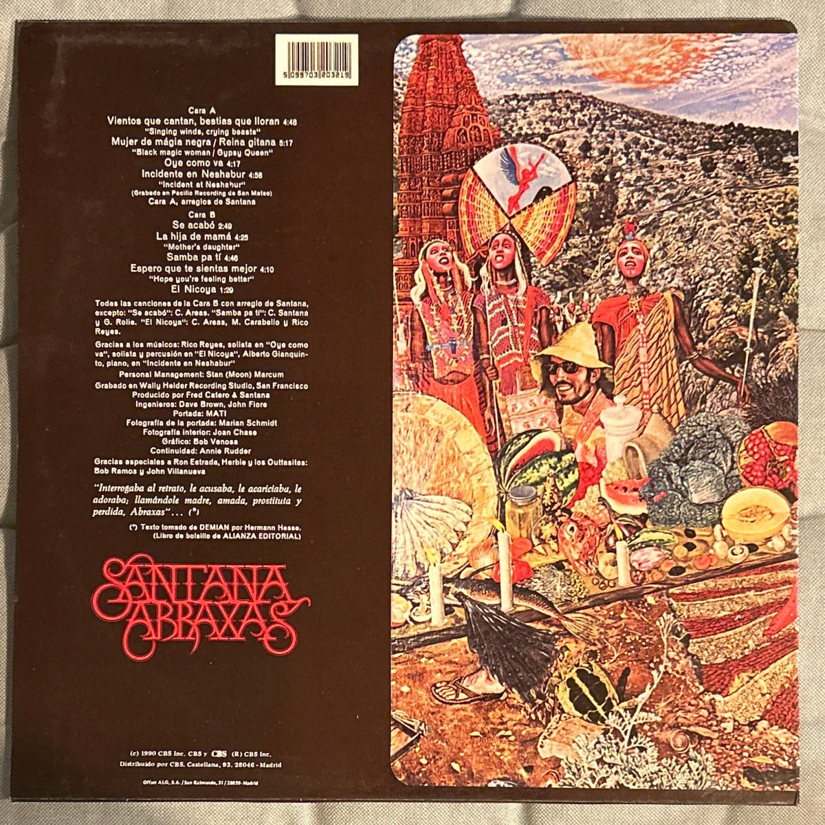 LP Santana ‎– Abraxas 2ª Mano - DISCOS NAKASHA