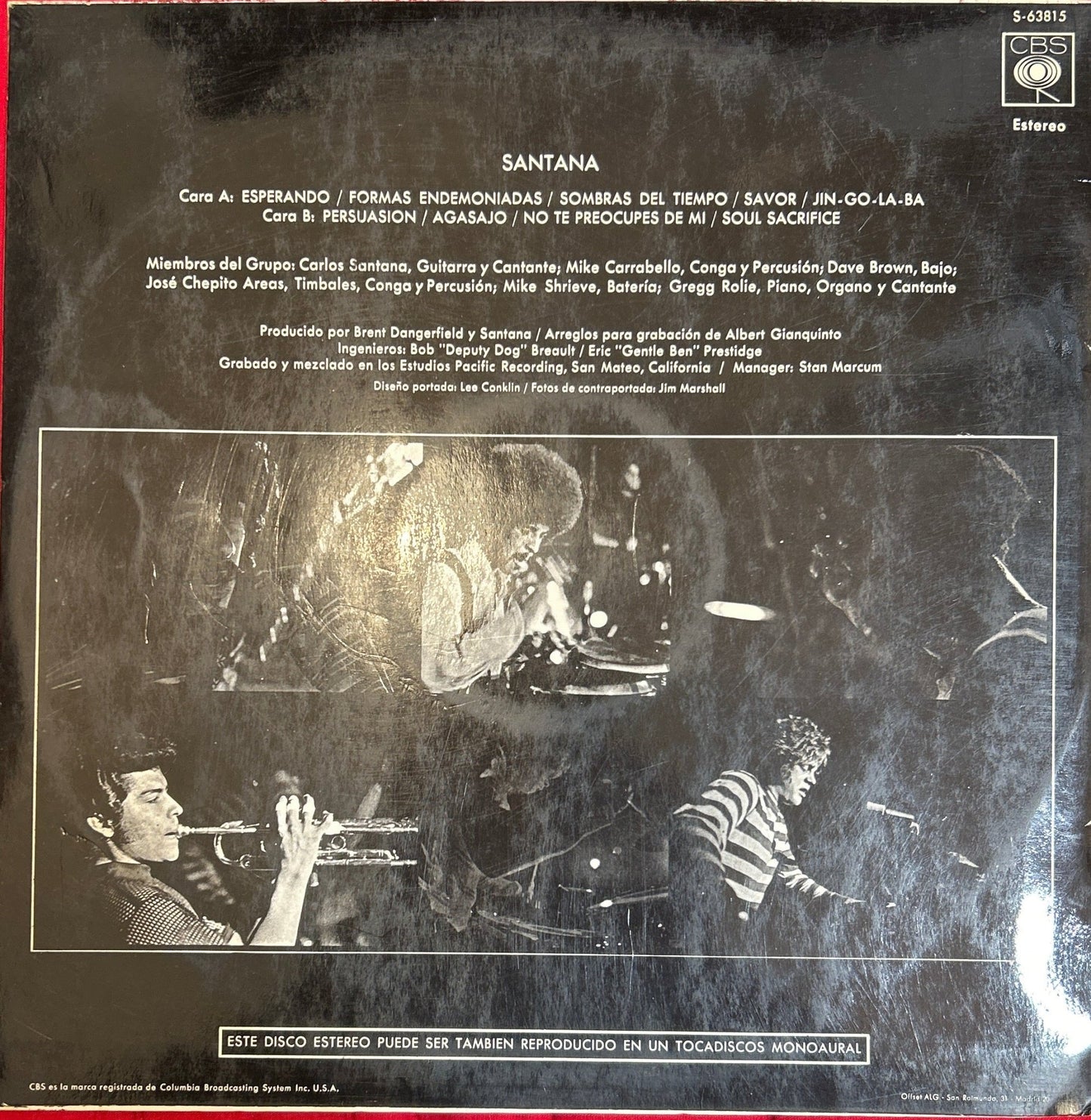 LP Santana ‎– Santana 2ª Mano - DISCOS NAKASHA