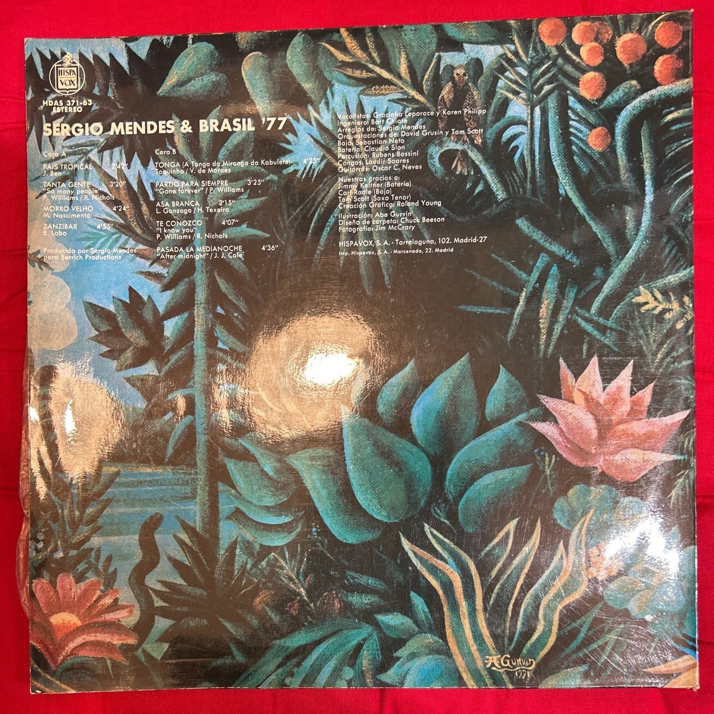 LP Sergio Mendes & Brasil '77 ‎– País Tropical 2ª mano - DISCOS NAKASHA