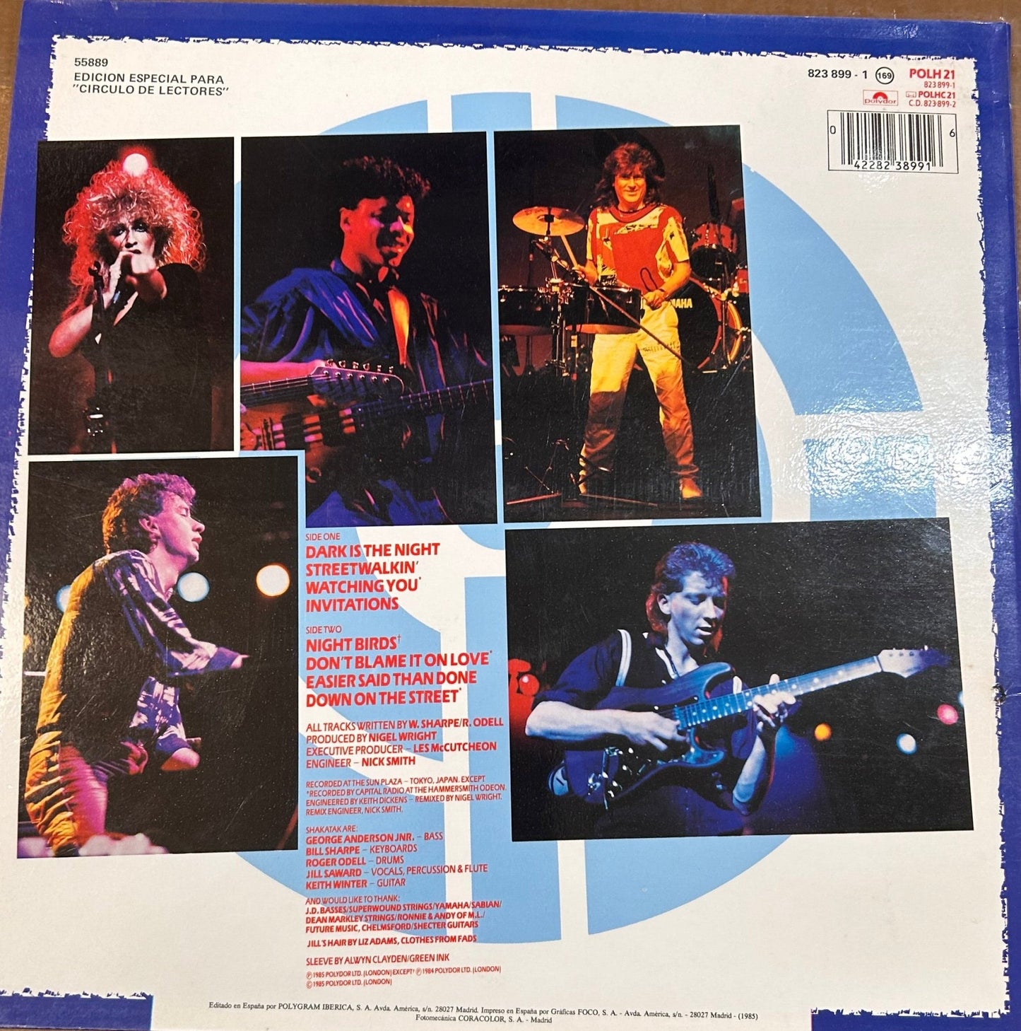 LP Shakatak ‎– Live! 2ª Mano - DISCOS NAKASHA