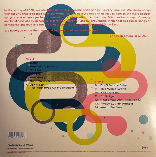 LP She & Him ‎– Melt Away: A Tribute To Brian Wilson Nuevo precintado - DISCOS NAKASHA