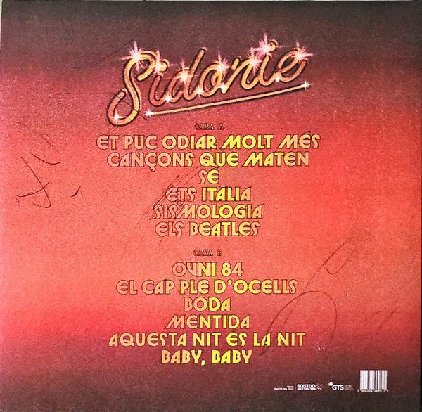 LP Sidonie – Catalan Graffiti Nuevo precintado - DISCOS NAKASHA