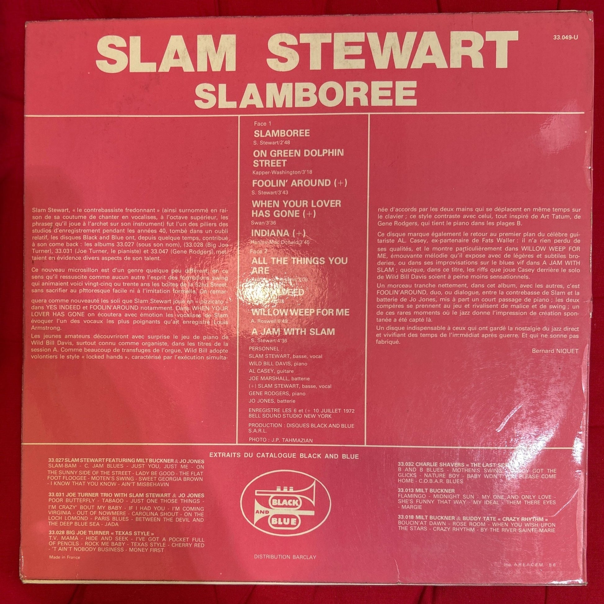 LP Slam Stewart ‎– Slamboree 2ª Mano - DISCOS NAKASHA