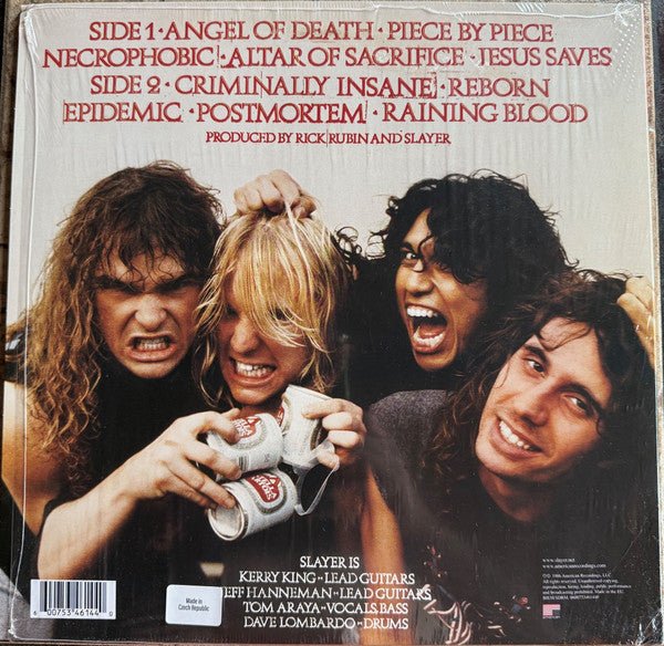 LP Slayer ‎– Reign In Blood Nuevo precintado - DISCOS NAKASHA