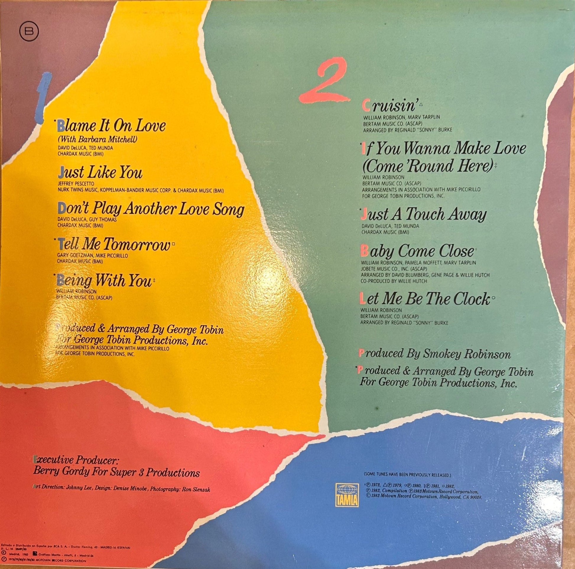 LP Smokey Robinson ‎– Blame It On Love & All The Great Hits 2ª Mano (Producto exclusivo recogida en tienda) - DISCOS NAKASHA