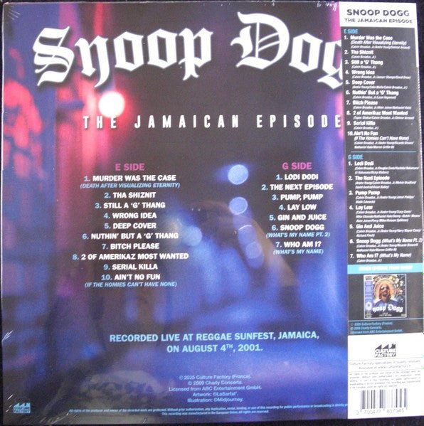 LP Snoop Dogg – The Jamaican Episode Nuevo precintado - DISCOS NAKASHA