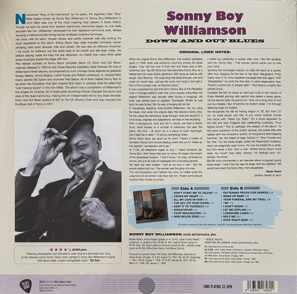 LP Sonny Boy Williamson – Down And Out Blues Nuevo precintado - DISCOS NAKASHA